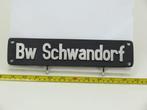 Lokschild BW Schwandorf (Spoorwegen 1:1), Verzamelen, Spoorwegen en Tramwegen, Ophalen of Verzenden, Gebruikt, Overige typen