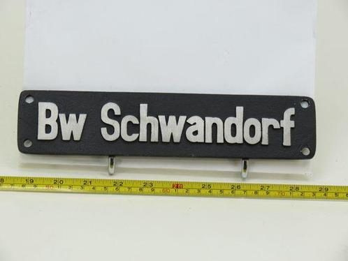 Lokschild BW Schwandorf (Spoorwegen 1:1), Verzamelen, Spoorwegen en Tramwegen, Overige typen, Gebruikt, Ophalen of Verzenden