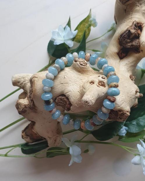 Marine en crazy Agaat, Sieraden, Tassen en Uiterlijk, Armbanden