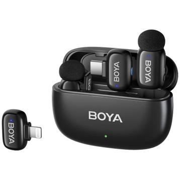 Boya MINI-12 Ultra-Mini Wireless Microphone 2TX + 2RX - beschikbaar voor biedingen