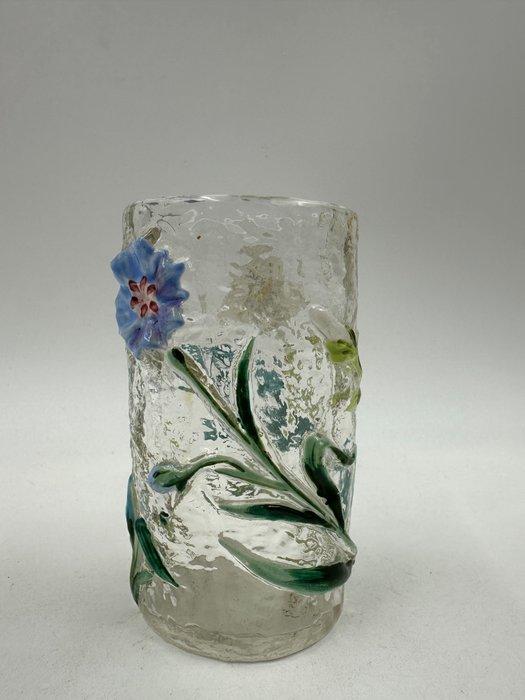 signature a identifier - Vaas - Glas - Kleine oude vaas, Antiek en Kunst, Antiek | Glas en Kristal