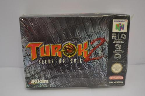 Turok 2 - Seeds of Evil - SEALED (N64 EUR), Spelcomputers en Games, Games | Nintendo 64, Zo goed als nieuw, Verzenden