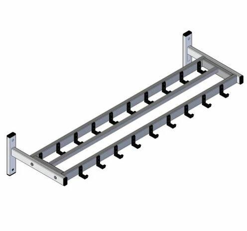 Wandgarderobe met 19 nylon haken, Doe-het-zelf en Verbouw, Hang- en Sluitwerk, Nieuw, Ophalen of Verzenden