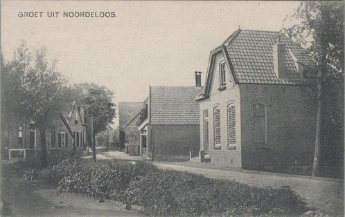 NOORDELOOS - Dorpsgezicht, Groet uit Noordeloos., Verzamelen, Ansichtkaarten | Nederland, Verzenden