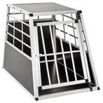 Hondenbench single met rechte achterwand - 65 x 90 x 69,5 cm, Verzenden, Nieuw