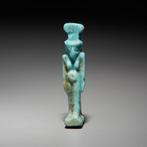 Oud-Egyptisch Faience Amulet. Late Periode, 664 - 332 v.Chr.