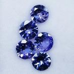 5 pcs Blauw Tanzaniet - 2.09 ct - Instituto Gemólogico, Sieraden, Tassen en Uiterlijk, Edelstenen, Nieuw