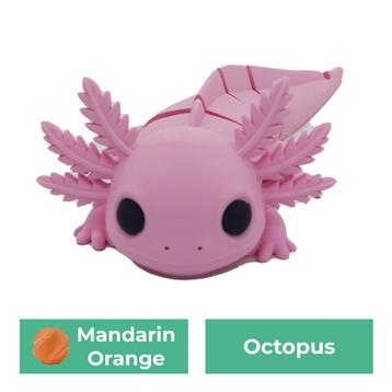 Flexibele axolotl | Mandarin Orange | 25CM beschikbaar voor biedingen