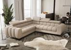 Luxe Bankstel / Hoekbank / Slaapbank echt leer, Huis en Inrichting, 250 tot 300 cm, Hoekbank, Nieuw, Leer