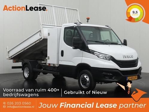Iveco Daily Kipper L5 H1 2023 Diesel Handgeschakeld, Auto's, Bestelauto's, Dealer onderhouden, Lease, Zwart, Handgeschakeld, Financial lease