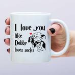 Mok I Love You Like Dobby Loves Socks, Huis en Inrichting, Keuken | Servies, Verzenden, Nieuw