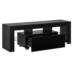 Tv meubel Grimsey met led verlichting 130x35x45 cm zwart, Nieuw, Verzenden