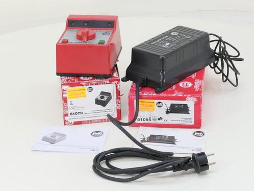 LGB 51095 + 51079 Set Schaltnetzteil 100 W/22 V + Elektro..., Hobby en Vrije tijd, Modeltreinen | Overige schalen, Rails, Zo goed als nieuw