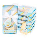 Kraamcadeautje /babyshower bedankje Sleutelhanger babyvoetje, Verzenden, Nieuw, Feestartikel, Geboorte of Huwelijk