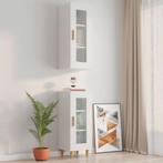 vidaXL Hangkast 34,5x34x90 cm hoogglans wit, Huis en Inrichting, Kasten | Buffetkasten, Minder dan 50 cm, Verzenden, Nieuw, Minder dan 100 cm