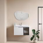 Badkamerspiegel met LED Verlichting en Verwarming 100cm -, Huis en Inrichting, Woonaccessoires | Spiegels, Ophalen of Verzenden