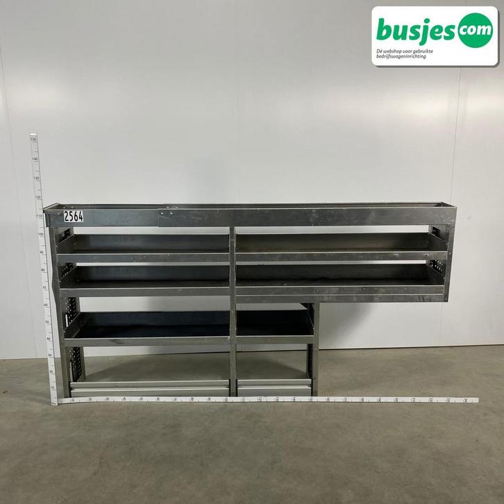 Aluca aluminium bedrijfswageninrichting gebruikt (nr 2564), Auto diversen, Overige Auto diversen, Ophalen of Verzenden