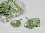 Ginkgo Biloba blad glitter Cedar Groen 16 stuks, Huis en Inrichting, Ophalen of Verzenden, Nieuw
