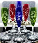 |- (6) x *Lausitzer Kristall (Polen)* - Champagneglas (6) -