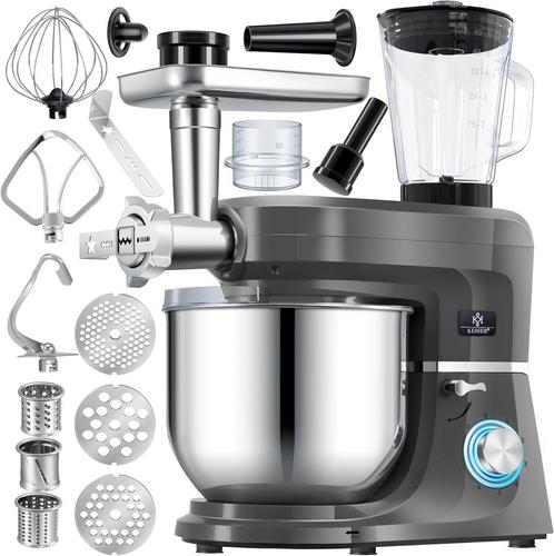 KESSER® 3-in-1 keukenmachine - Kneedmachine - 5,5L - Antraci, Witgoed en Apparatuur, Eierkokers, Nieuw, Verzenden