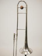 Trombone Courtois Revélation verzilverd small bore, Muziek en Instrumenten, Blaasinstrumenten | Trombones, Gebruikt, Ophalen of Verzenden