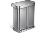 Simplehuman Rectangular - Prullenbak - 58 Liter Inhoud - Met, Verzenden, Zo goed als nieuw