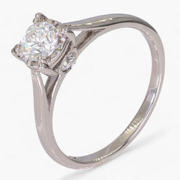 14K Gouden ring – 0,60CT Diamant Solitair - IGI Antwerp beschikbaar voor biedingen