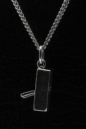 Zilveren Blokschaaf ketting hanger, Sieraden, Tassen en Uiterlijk, Kettinghangers, Verzenden
