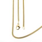 18 Krt. Gouden gourmet schakel ketting | 61 cm (unisex), Sieraden, Tassen en Uiterlijk, Kettingen, Ophalen of Verzenden, Gebruikt