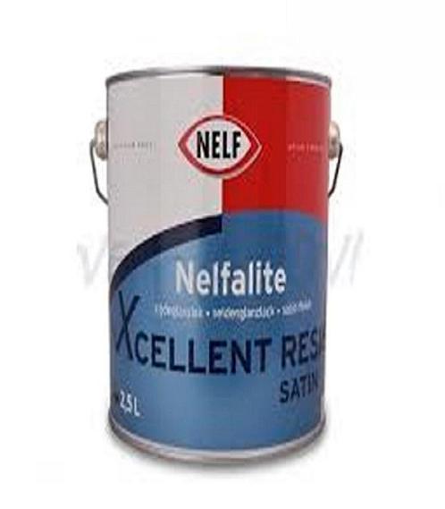Nelf Xcellent Resist Satin 2,5L, Doe-het-zelf en Verbouw, Verf, Beits en Lak, Verzenden