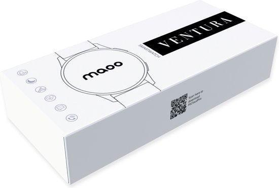 Tweedekans | Maoo Ventura AMOLED Smartwatch Dames - RVS en, Sport en Fitness, Hartslagmeters, Zo goed als nieuw, Ophalen of Verzenden