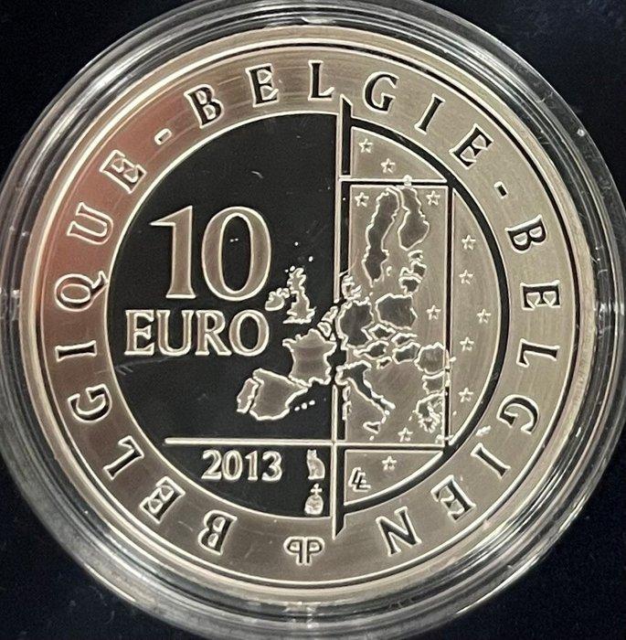 België. 10 Euro 2008/2013 De Blauwe vogel + Hugo Claus, Postzegels en Munten, Munten | Europa | Euromunten