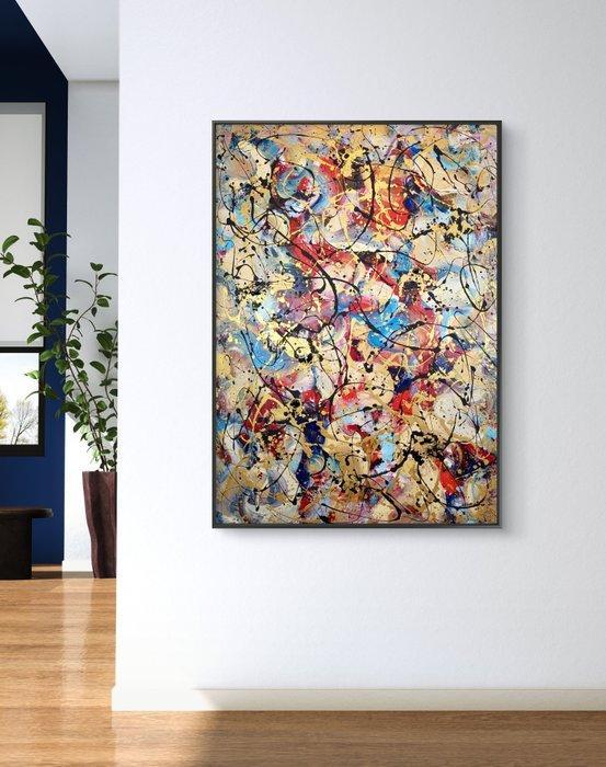 Noldin Jana - Large Original Abstract Painting n.1046, Antiek en Kunst, Kunst | Schilderijen | Modern