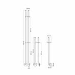 Elektrische Radiator Stick Instamat Jay 175 cm 29W Gepolijst, Doe-het-zelf en Verbouw, Verwarming en Radiatoren, Ophalen of Verzenden