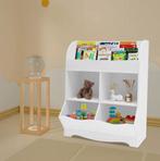 Kinderspeelgoed Opbergkast –4 Vakjes PVC Boekenkast 67×30×89, Verzenden, Nieuw