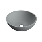 Waskom Arcqua Prince Opbouw 38x14 cm Rond Mat Beton, Ophalen of Verzenden, Nieuw, Overige typen