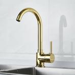 REA Hoog model wastafelkraan - glans goud - eengreeps - k..., Ophalen of Verzenden, Nieuw