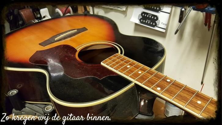 Je gitaar weer als nieuw voor slechts €29,95, Diensten en Vakmensen, Reparatie en Onderhoud | Muziekinstrumenten, Elektrische instrumenten