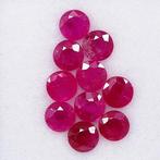 10 pcs Rood Robijn - 2.15 ct - Instituto Gemólogico Español, Sieraden, Tassen en Uiterlijk, Edelstenen, Nieuw