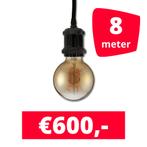 LED Railverlichting Horeca Craft Black 8 spots + 8M rails, Ophalen of Verzenden