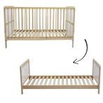 Kukka Houten 70 x 140 cm 2-in-1 Ledikant/Juniorbed NTR440, Kinderen en Baby's, Kinderkamer | Complete kinderkamers, Verzenden