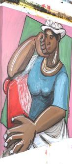 Oscar Green (1989) - Femme pensive, Antiek en Kunst