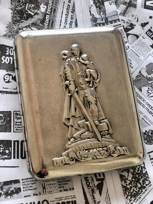 Zonder Minimumprijs - Sigarettendoos - Staal - URSS -, Verzamelen, Rookartikelen, Aanstekers en Luciferdoosjes