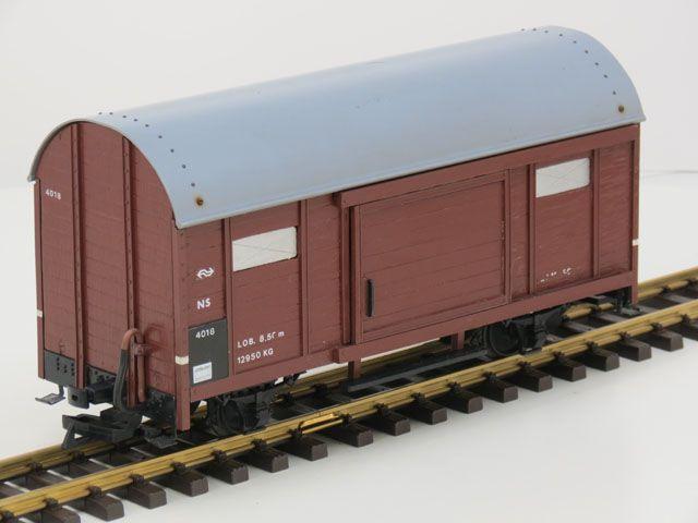 NS 4018 Gesloten goederenwagen (Zelfbouw, Goederenwagons), Hobby en Vrije tijd, Modeltreinen | Overige schalen, Overige typen