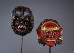 2 Barong maskers - Bali - Indonesië  (Zonder Minimumprijs)