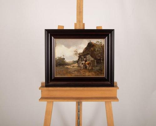 Willem George Frederik Jansen (1871-1949) - Boerin met haar, Antiek en Kunst, Kunst | Schilderijen | Klassiek
