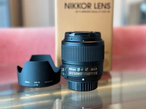 Nikon 35mm f/1.8G AF-S FX demo (incl. 21% BTW), Audio, Tv en Foto, Fotografie | Lenzen en Objectieven, Groothoeklens, Zo goed als nieuw