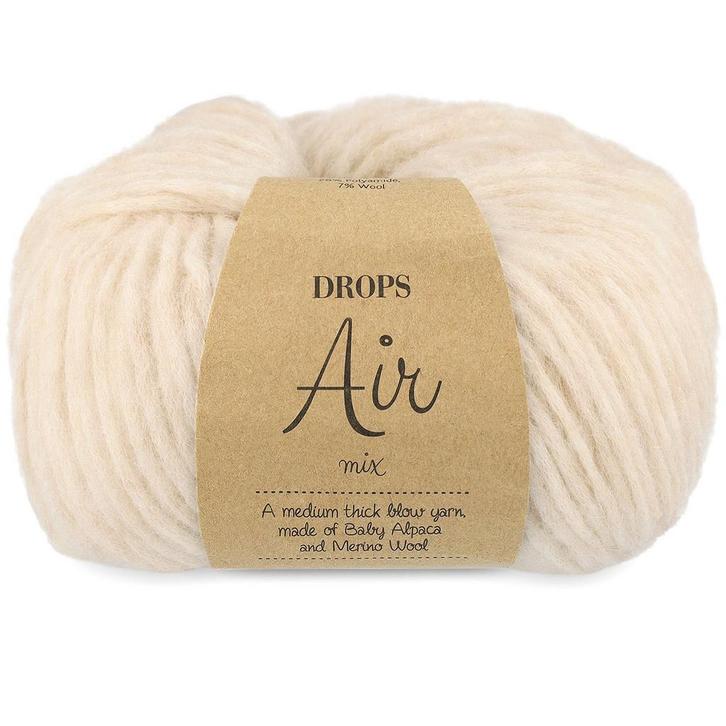 DROPS Air Mix - 02 tarwe - Wol Garen, Hobby en Vrije tijd, Breien en Haken, Ophalen of Verzenden