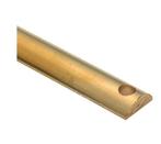 Losse krukespagnoletstang 6x16x1400mm messing antiek, Ophalen of Verzenden, Nieuw