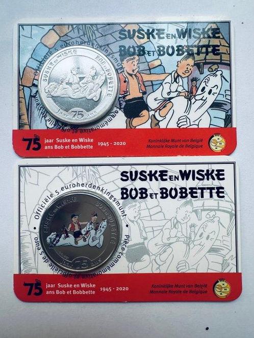Italië, Nederland. 5 Euro 2020/2021 Suske en Wiske +, Postzegels en Munten, Munten | Europa | Euromunten